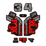 FOX Factory 34 Decal Kit Red Accessories - Frame Protection