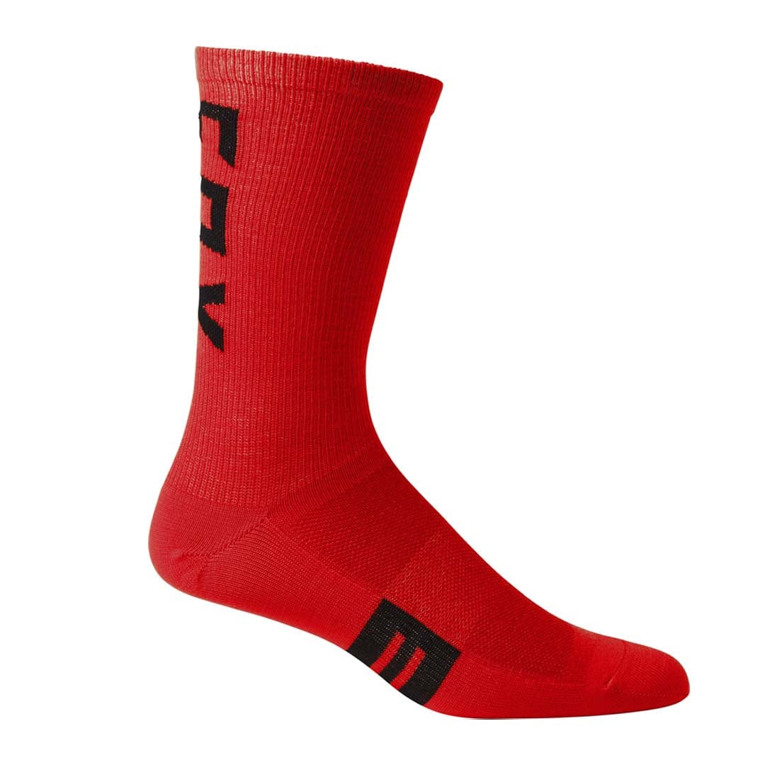 Fox Racing 8" Flexair Merino Sock Flo Red / S/M Apparel - Clothing - Socks