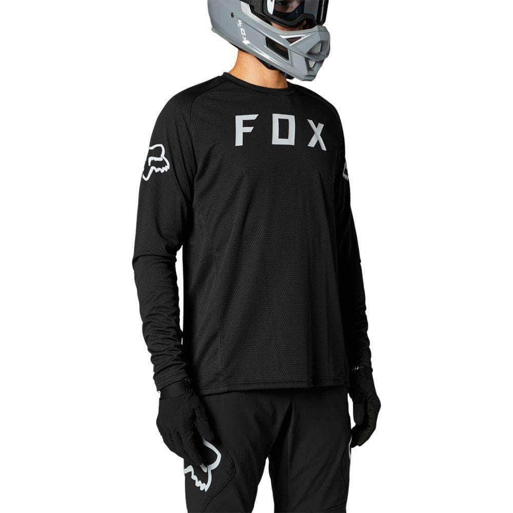 Fox Racing Defend LS Jersey Black / Small Apparel - Clothing - Men's Jerseys - Mountain