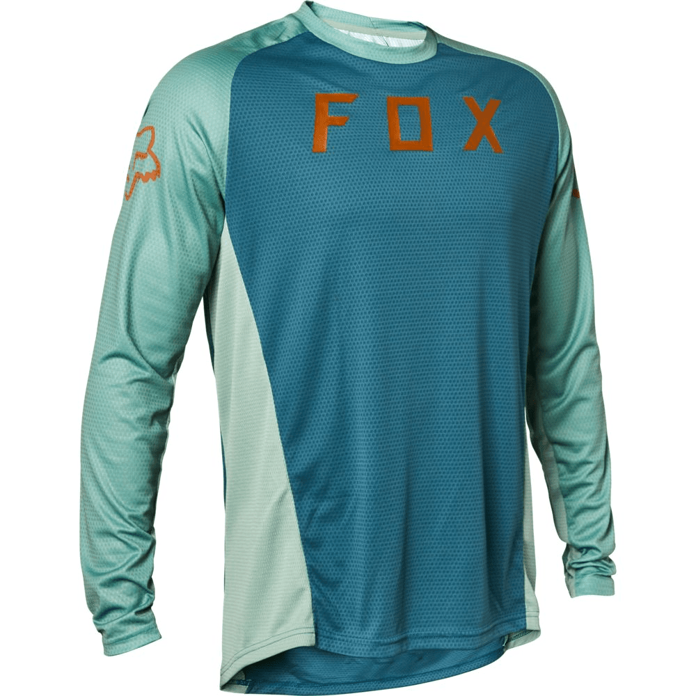 Fox Racing Defend LS Jersey Slate Blue / Small Apparel - Clothing - Men's Jerseys - Mountain