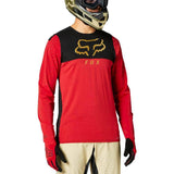 Fox Racing Flexair Delta LS Jersey Chili / Small Apparel - Clothing - Men's Jerseys - Mountain