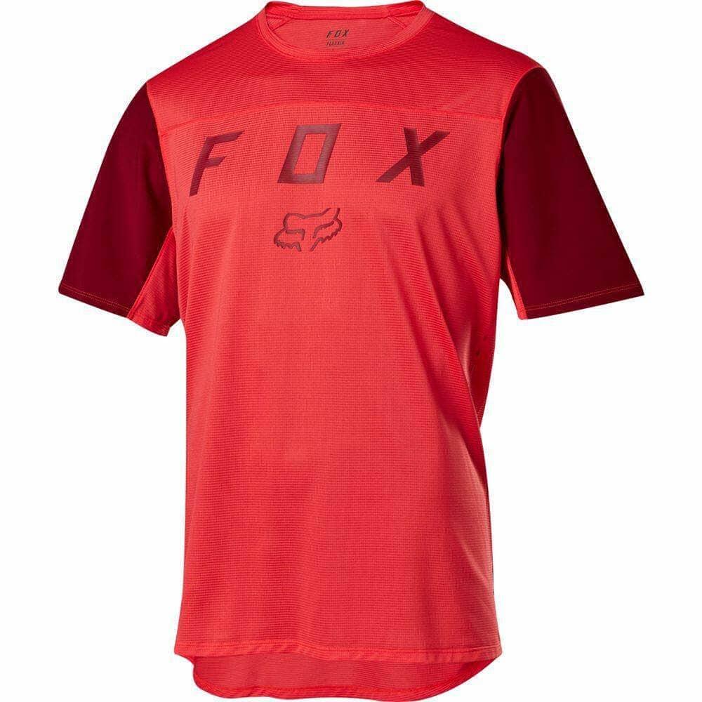 Fox Racing Flexair SS Moth Jersey Bright Red / S Apparel - Clothing - Men's Jerseys - Mountain