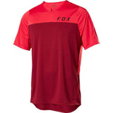 Fox Racing Flexair Zip SS Jersey Chili / S Apparel - Clothing - Men's Jerseys - Mountain