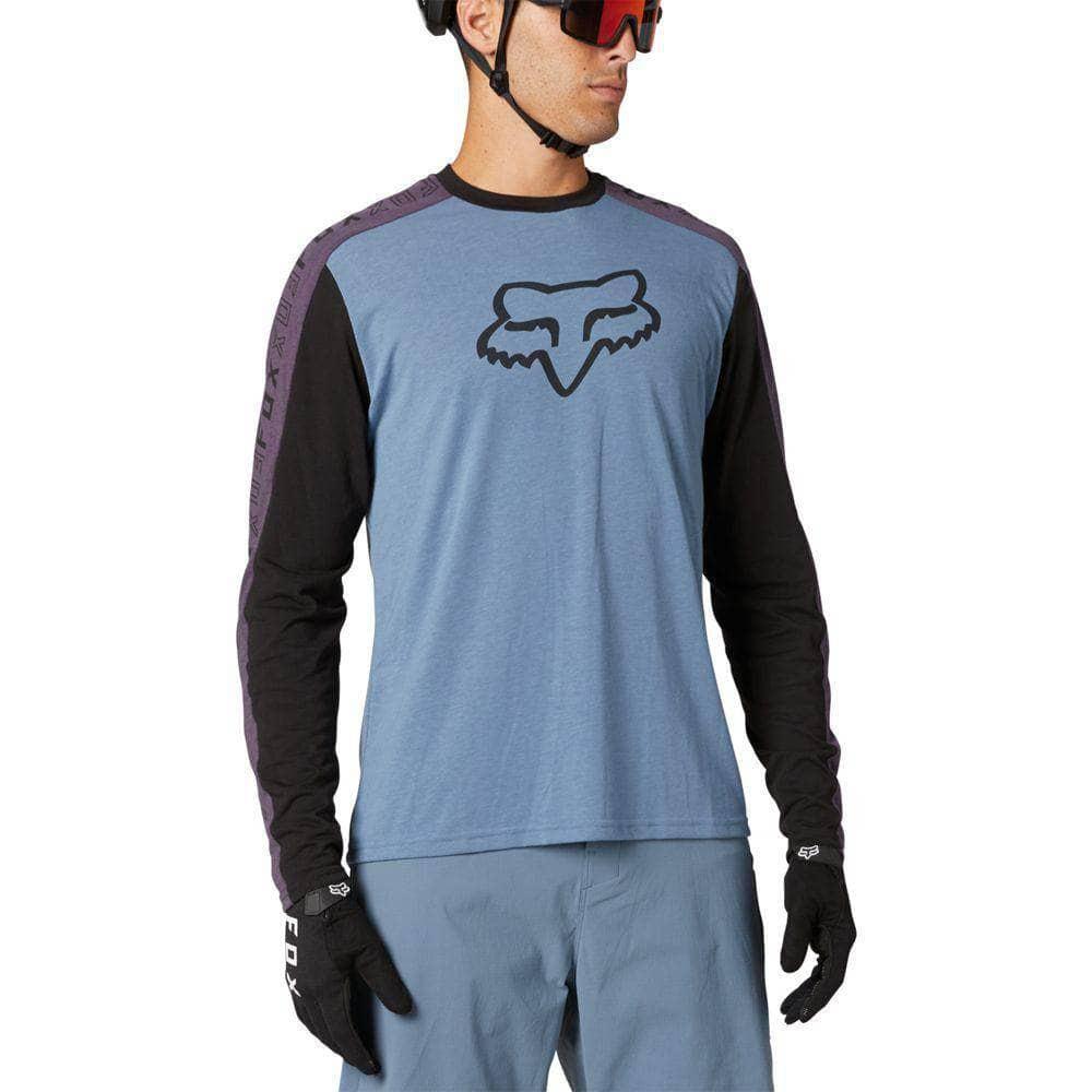 Fox Racing Ranger DR LS Jersey Matte Blue / S Apparel - Clothing - Men's Jerseys - Mountain