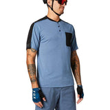 Fox Racing Ranger DR SS Henley Matte Blue / Small Apparel - Clothing - Men's Jerseys - Mountain