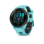 Garmin Forerunner 265 Music Aqua, Wristband: Aqua/Black - Silicone Watches