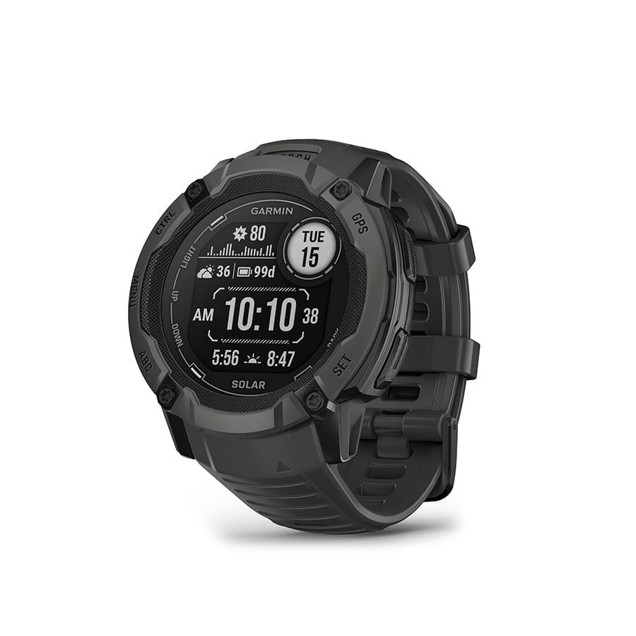 Garmin Instinct 2X Solar Garmin, Instinct 2X Solar, Watch, Watch Color: Graphite, Wristband: Graphite - Silicone Watches