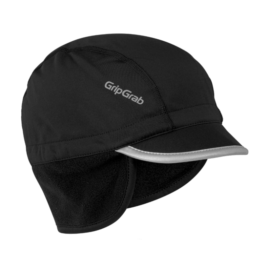 GripGrab Belgian Style Windproof Winter Cycling Cap Black / S Apparel - Clothing - Riding Caps