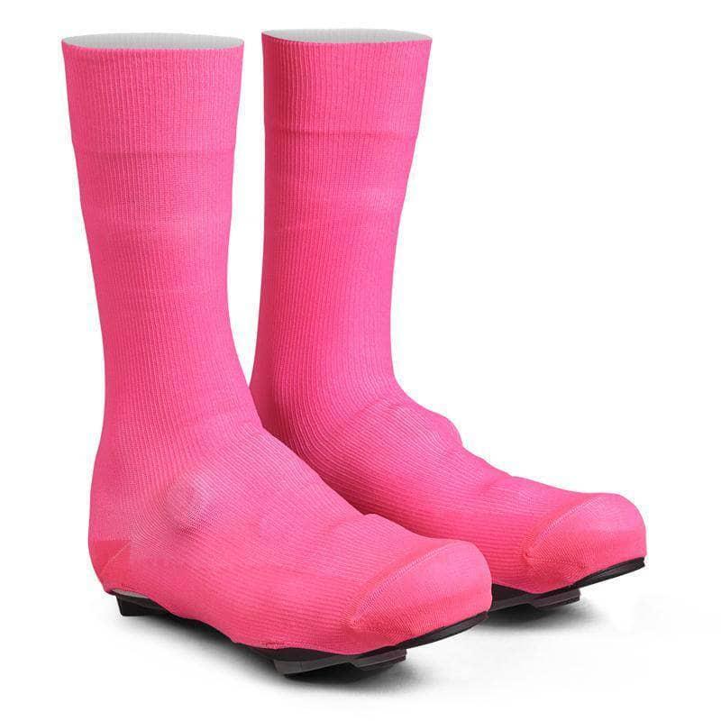 GripGrab Flandrien Waterproof Knitted Road Shoe Covers Pink / Small Apparel - Apparel Accessories - Shoe Covers
