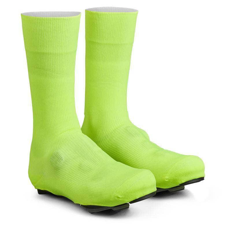 GripGrab Flandrien Waterproof Knitted Road Shoe Covers Yellow Hi-Vis / Small Apparel - Apparel Accessories - Shoe Covers
