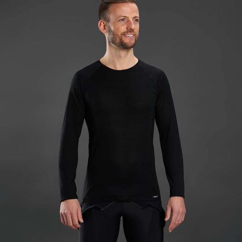 GripGrab Merino Polyfibre Long Sleeve Base Layer Apparel - Clothing - Men's Base Layers