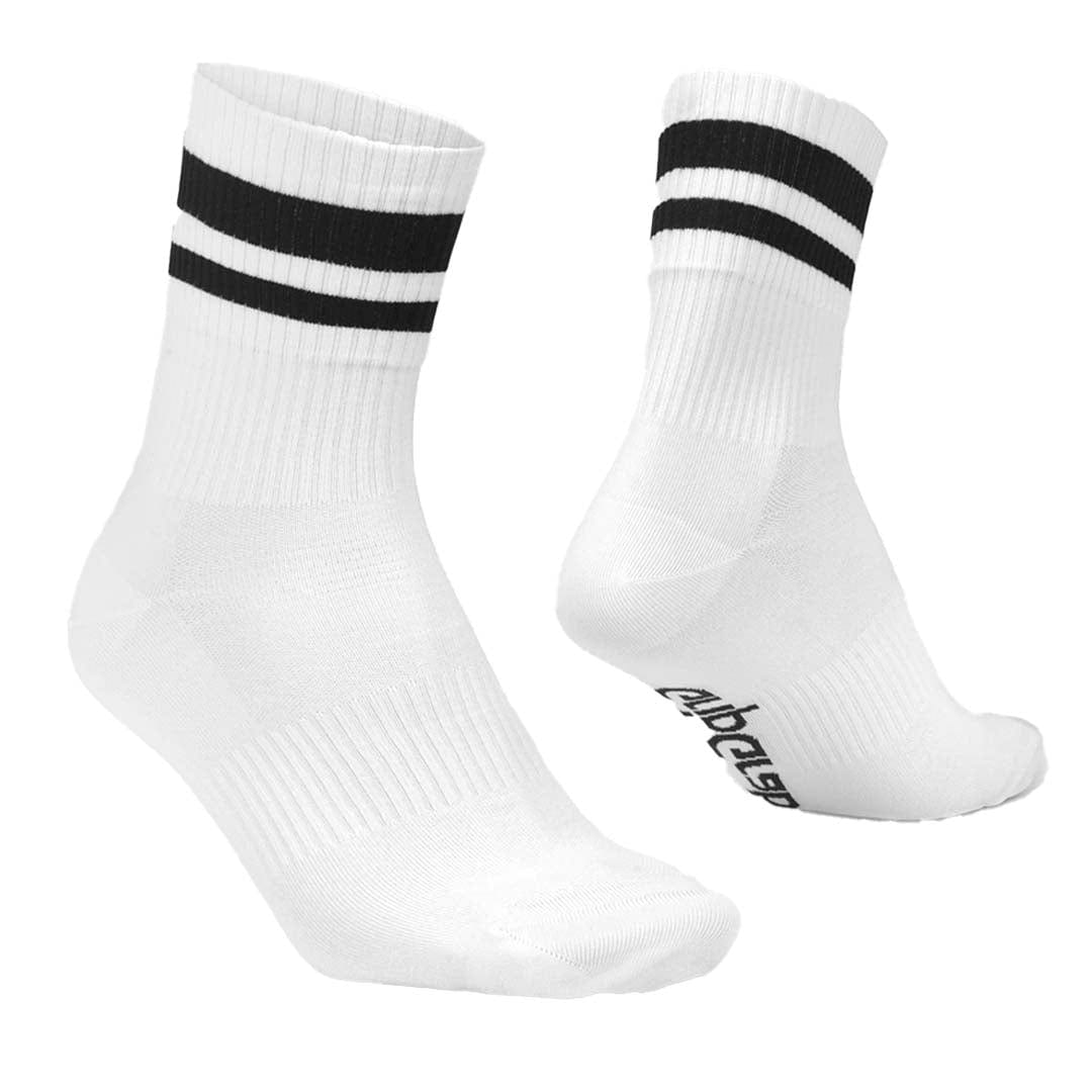 GripGrab Original Stripes Crew Socks White / XS Apparel - Clothing - Socks