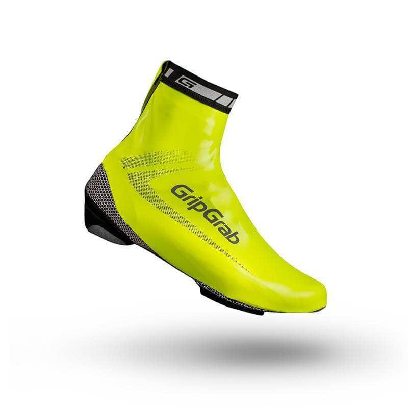 GripGrab RaceAqua Waterproof Shoe Covers Yellow Hi-Vis / Small Apparel - Apparel Accessories - Shoe Covers