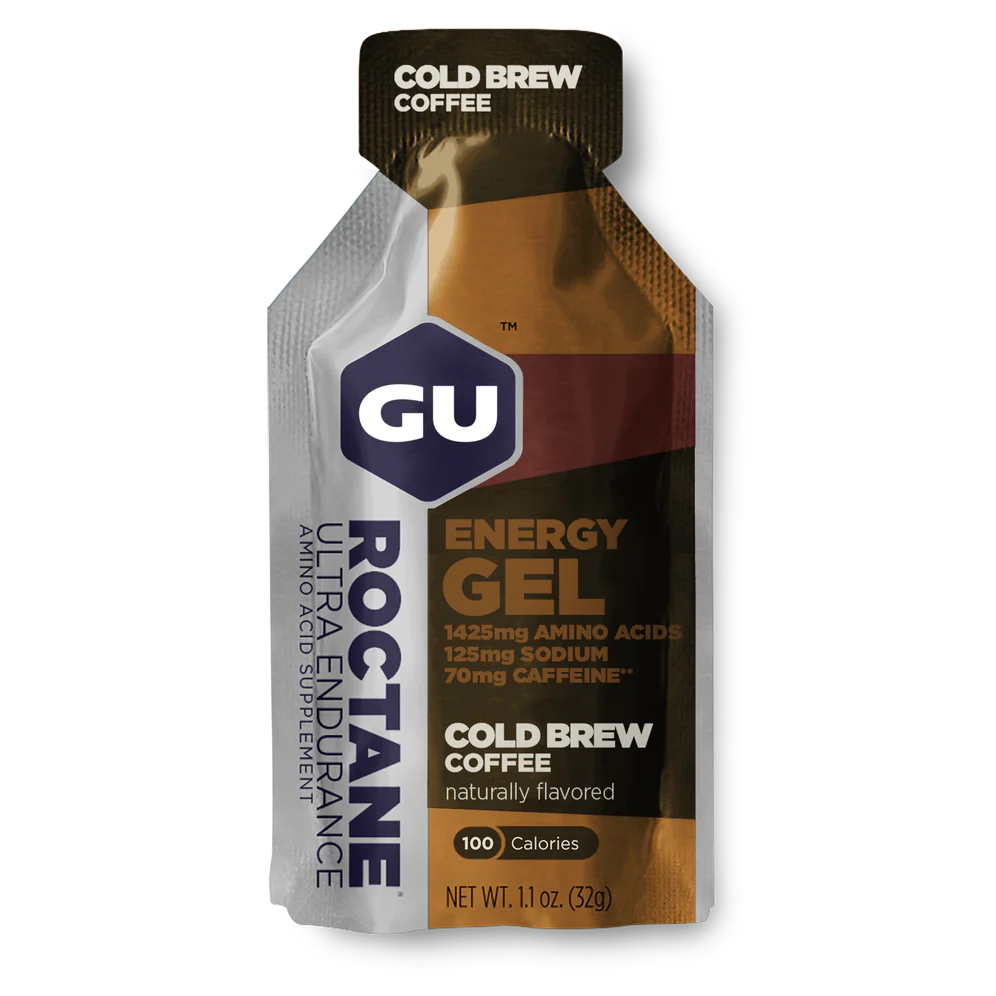 GU GU ROCTANE Energy Gel Singles Cold Brew Coffee