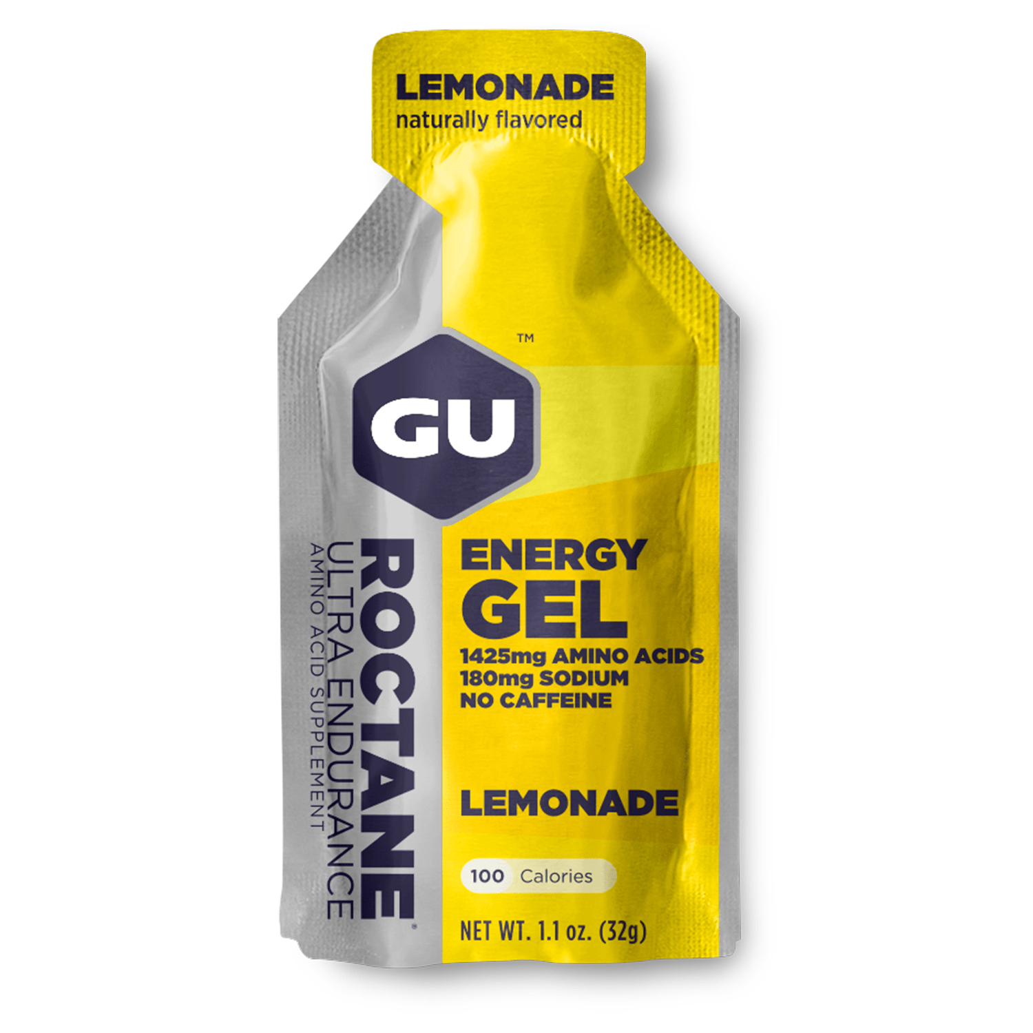 GU GU ROCTANE Energy Gel Singles Lemonade