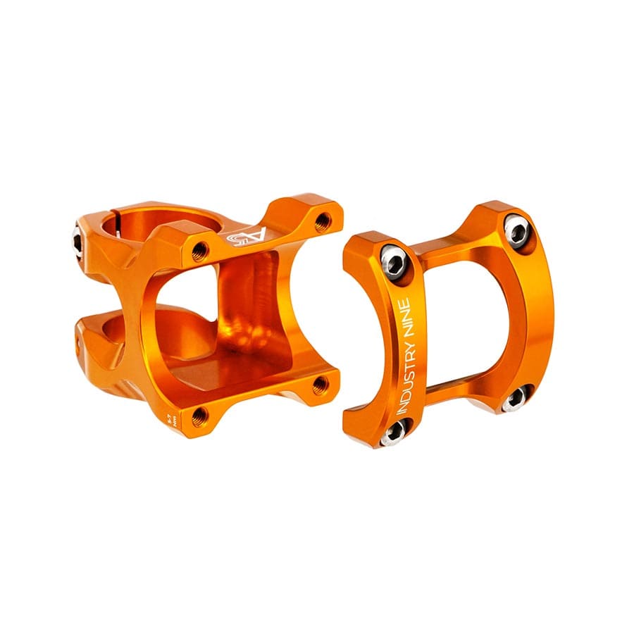 Industry Nine A35 40mm, Steerer: 1-1/8'', 8°, Orange Threadless Stems