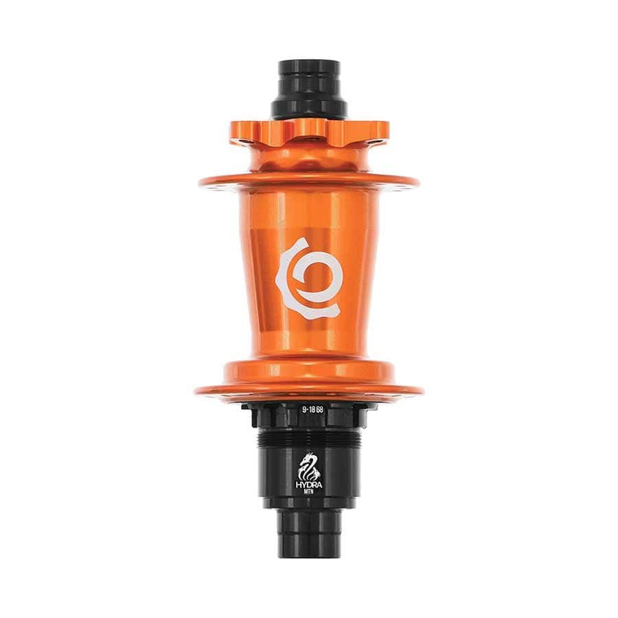 Industry Nine Hydra Classic Boost 6B Rear 32H, 12mm TA, 148mm, SRAM XD, Orange Disc Hubs