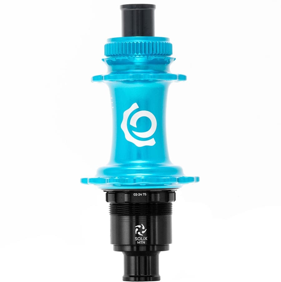 Industry Nine Solix M Classic Rear XD 28H, 12mm TA, 148mm, SRAM XD, Turquoise Disc Hubs