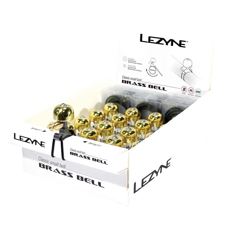 Lezyne Classic Brass Bell rass/Black, Small, 16pcs Bells and Horns