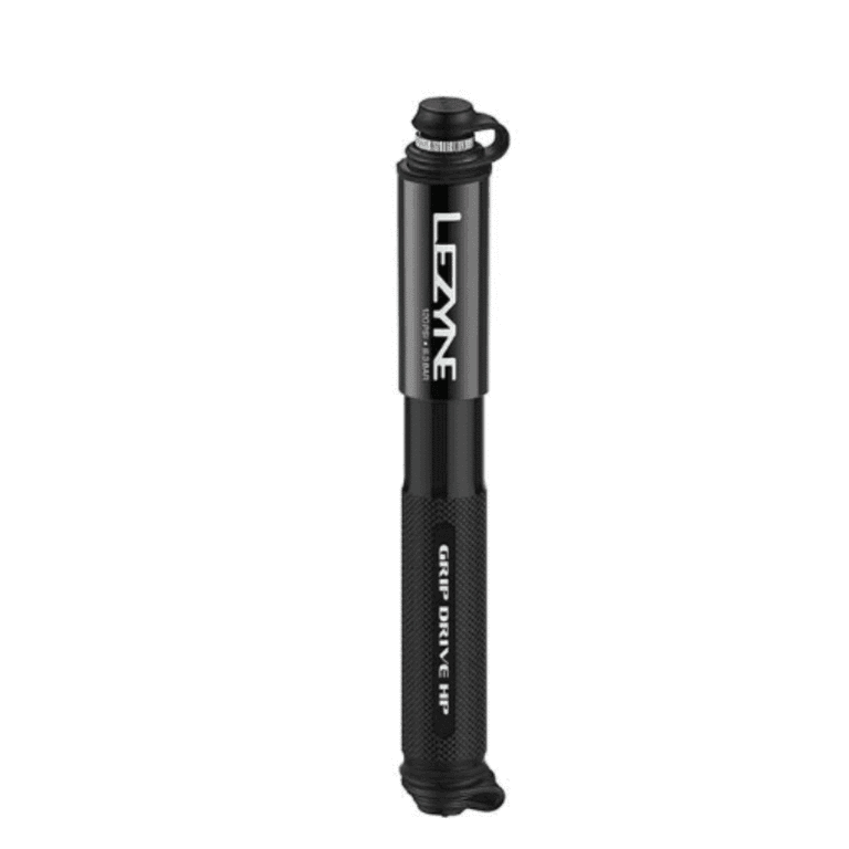 Lezyne Grip Drive HP Pump ABS Flip Chuck 120PSI Black / 185mm Accessories - Hand Pumps