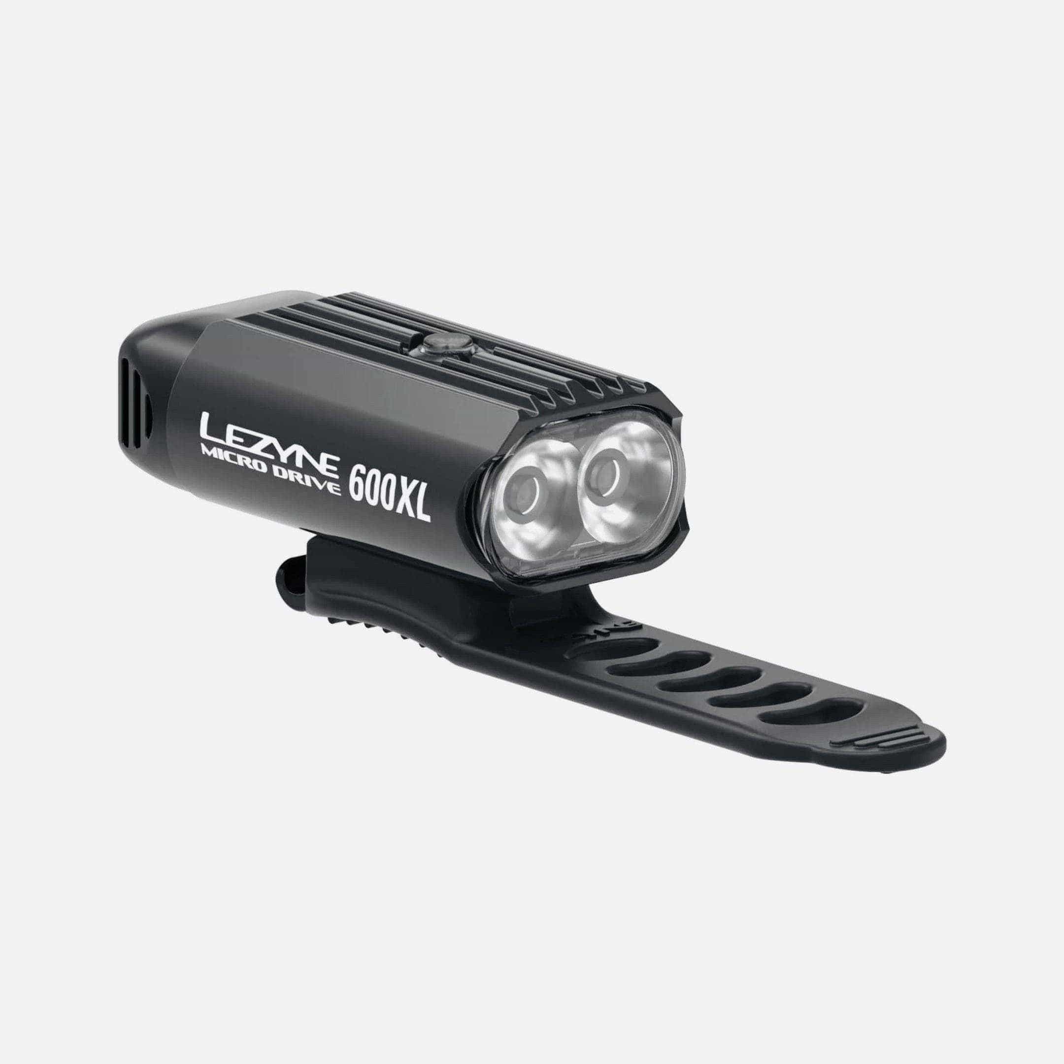 Lezyne Micro Drive 600XL Front and KTV Rear Light Set Black Lights