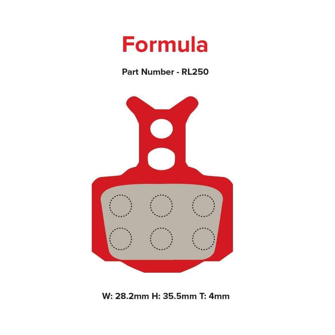 MTX Braking 250 Brake Pads - Formula Cura 2P Red Label RACE Parts - Brake Pads - Disc