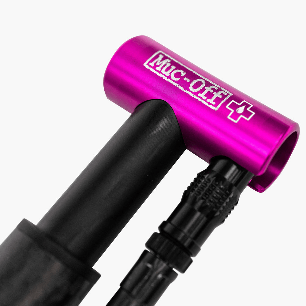 Muc-Off Airmach Carbon Muc-Off, Airmach Carbon, Pump, 295mm, 130psi, Aluminum, Black Frame Pumps