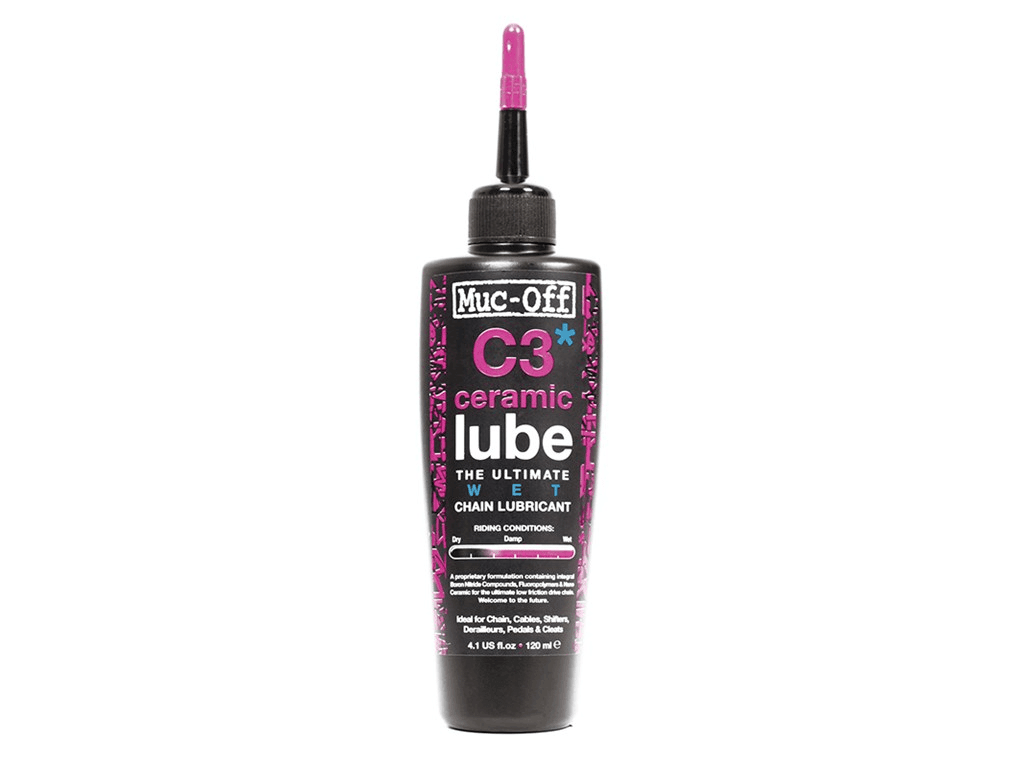 Muc-Off C3 Wet Ceramic Chain Lubricant 120mL Accessories - Maintenance - Chain Lube