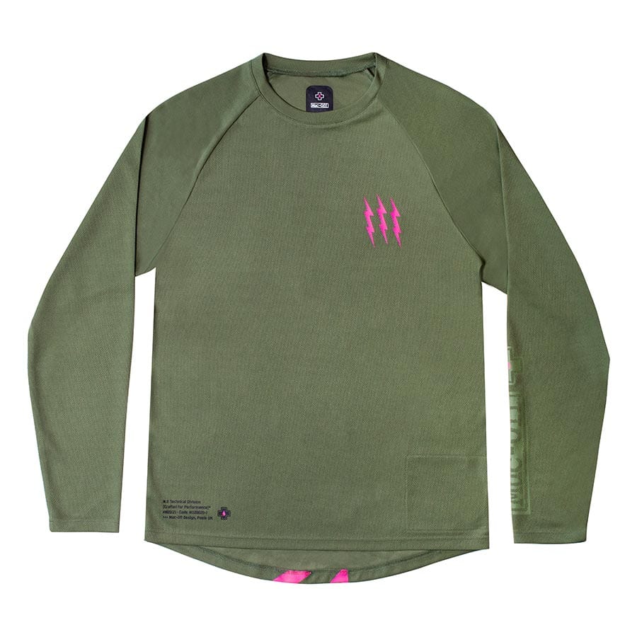 Muc-Off Riders (Long Sleeve) Green, L / L / 012 Jerseys