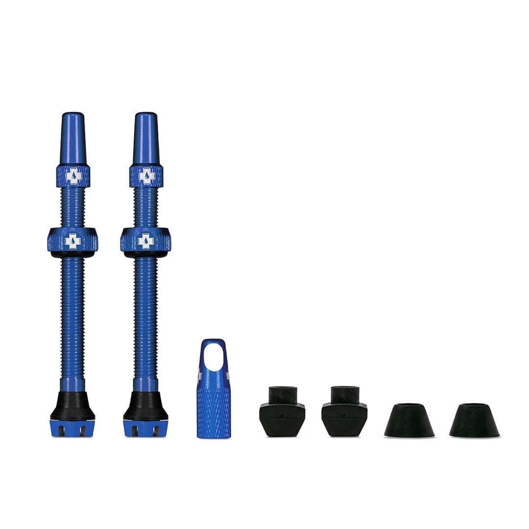 Muc-Off V2 Tubeless Valve Presta Pair Blue / 44mm Parts - Valves