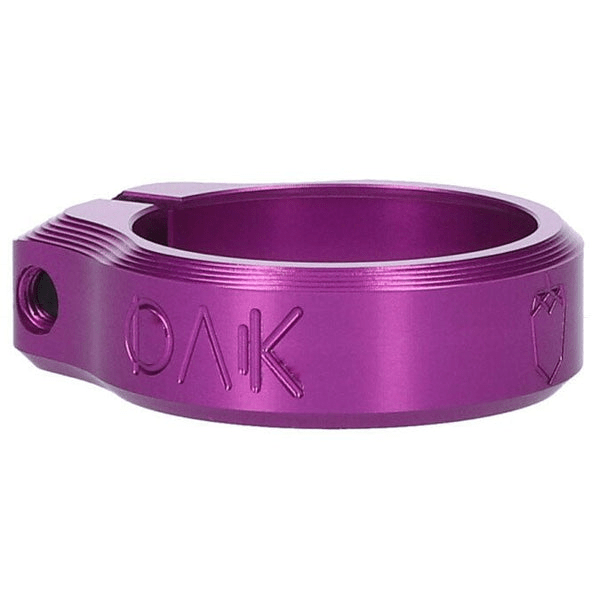 Oak Components Orbit Seatclamp, 34.9mm, Purple Parts - Seatposts - Clamps