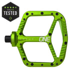 OneUp Aluminum Pedals Green Parts - Pedals - Mountain - Flats