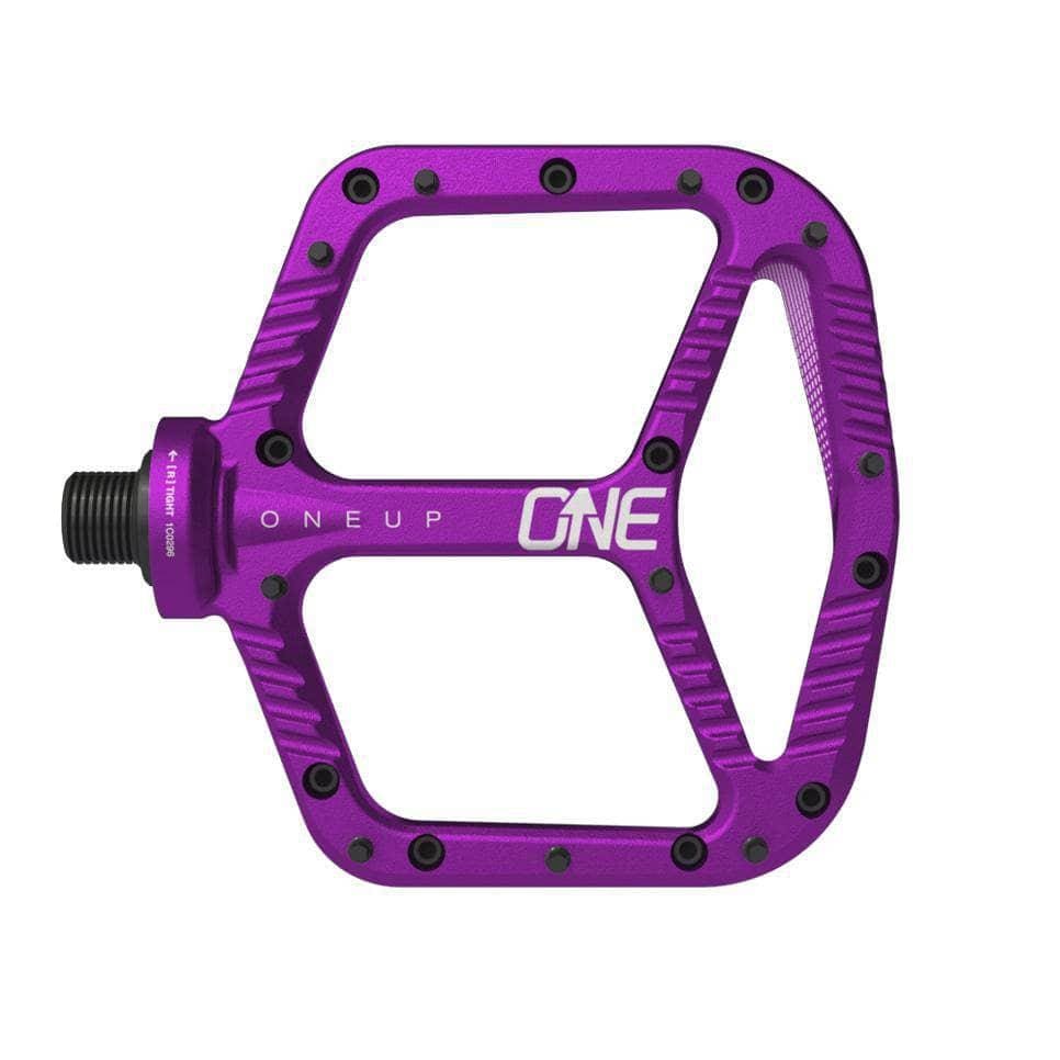 OneUp Aluminum Pedals Purple Parts - Pedals - Mountain - Flats