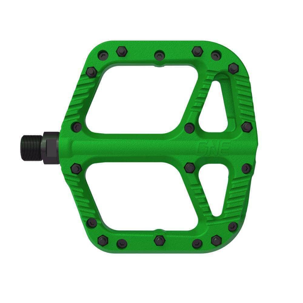 OneUp Composite Pedals Green Parts - Pedals - Mountain - Flats