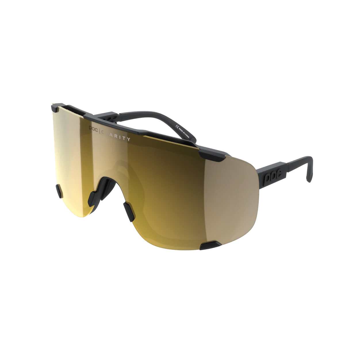 POC Devour Sunglasses Uranium Black Clarity Road/Partly Sunny Gold Apparel - Apparel Accessories - Sunglasses
