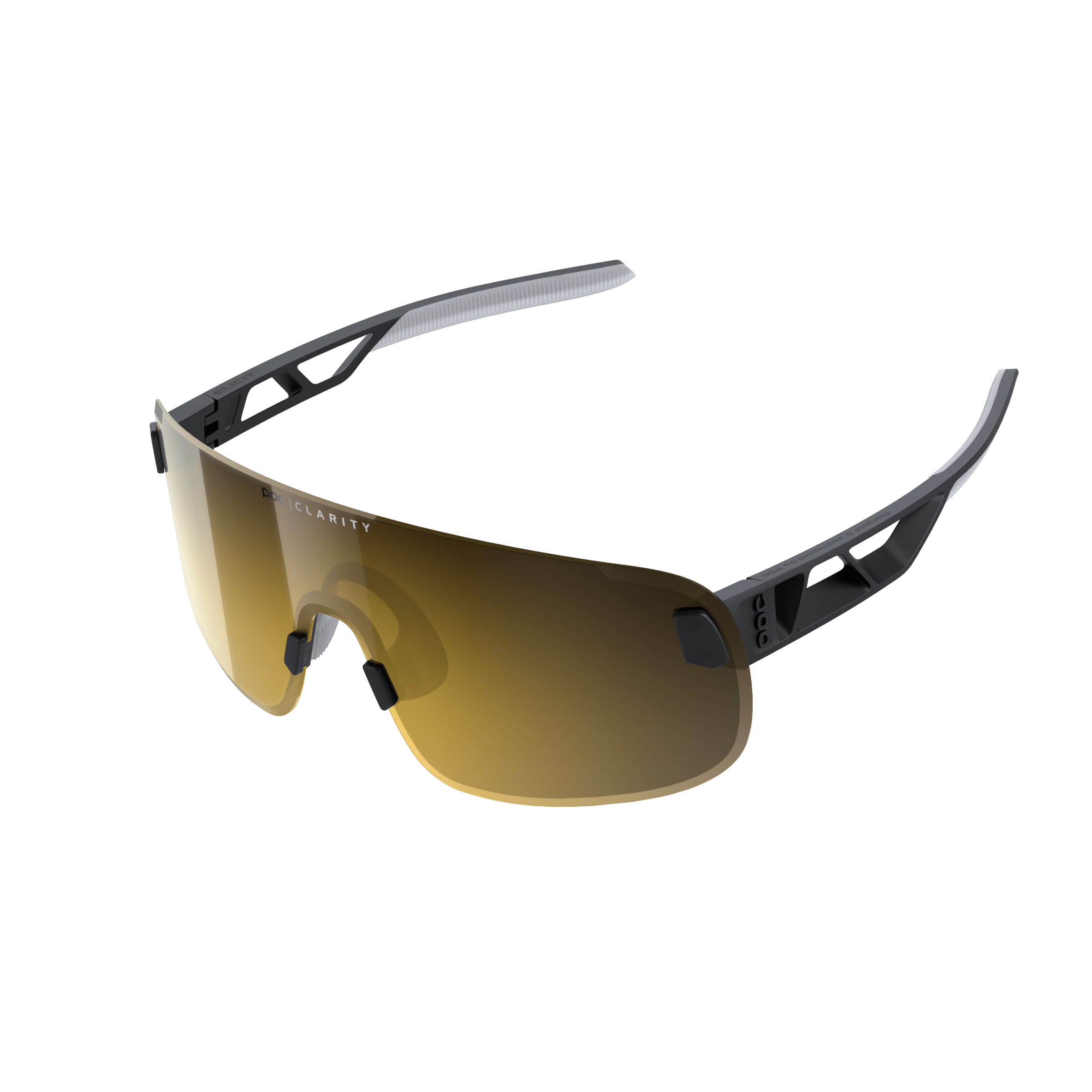 POC Elicit Sunglasses Uranium Black Clarity Road/Partly Sunny Gold Apparel - Apparel Accessories - Sunglasses