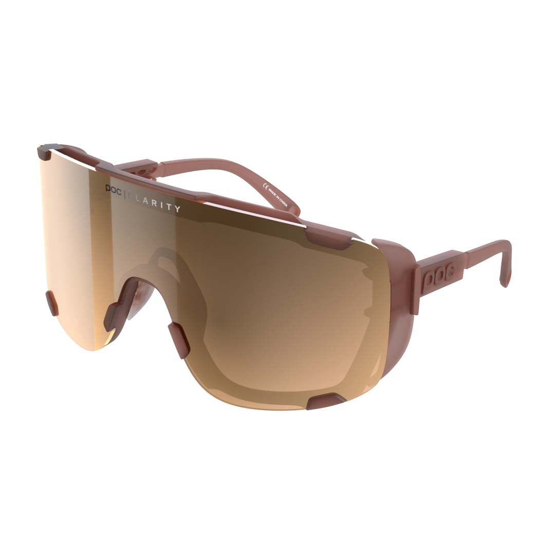 POC POC Devour Ultra Sunglasses Himalayan Salt/Translucent Brown/Silver