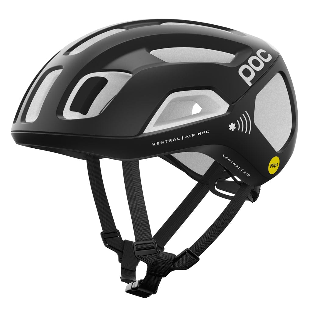 POC Ventral Air Mips NFC (CPSC) Uranium Black/Hydrogen White Matt / Small Apparel - Apparel Accessories - Helmets - Road