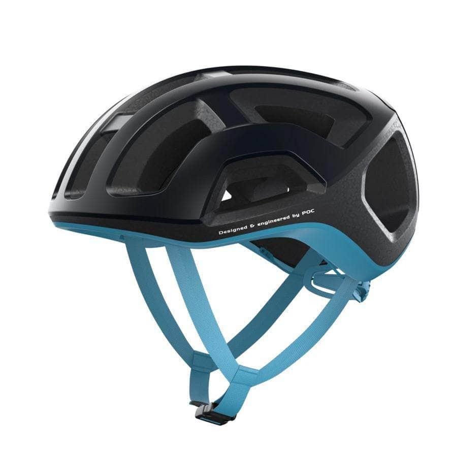 POC Ventral Lite Helmet Uranium Black/Basalt Blue Matt / Small Apparel - Apparel Accessories - Helmets - Road