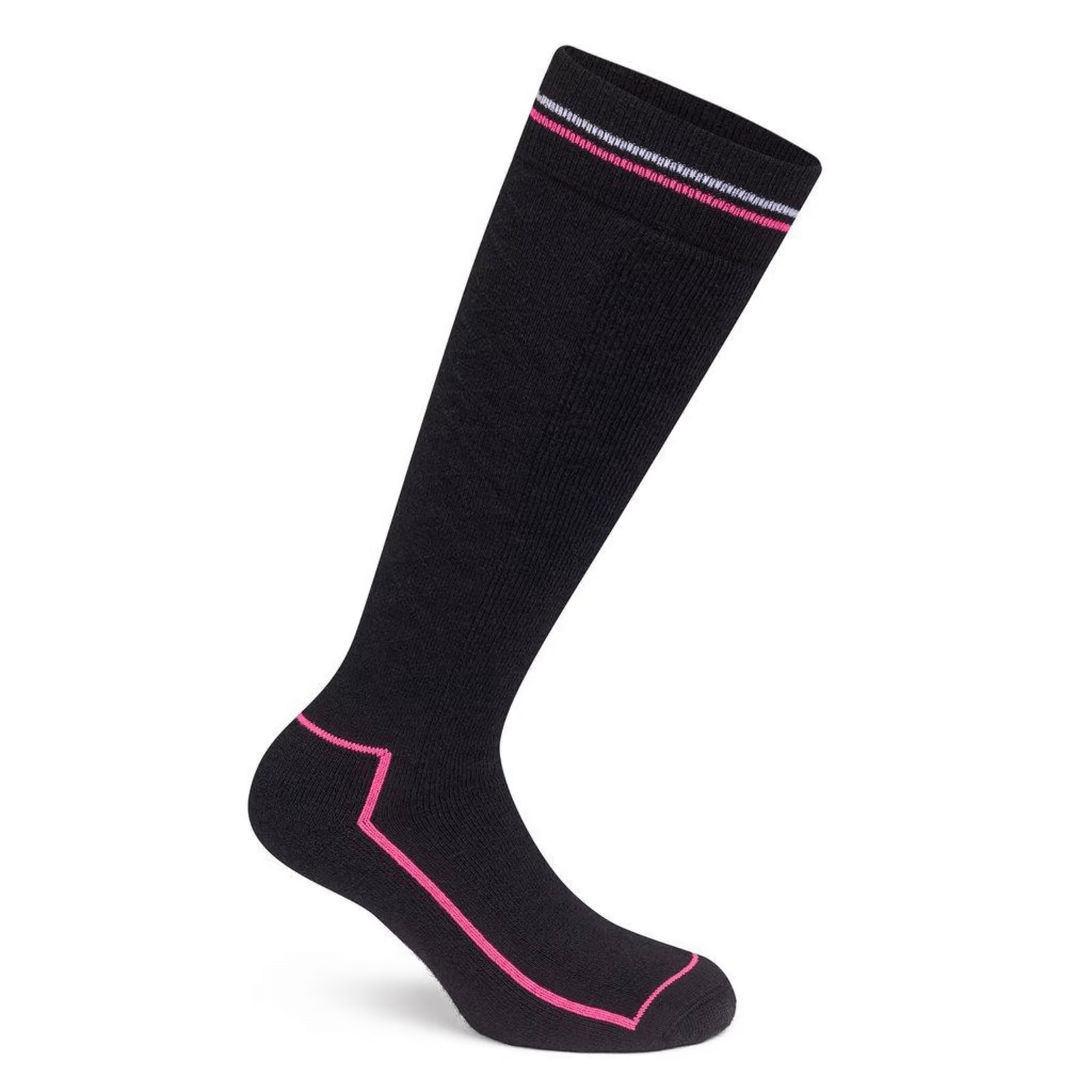 Rapha Deep Winter Socks Black/High-Vis Pink / S Apparel - Clothing - Socks