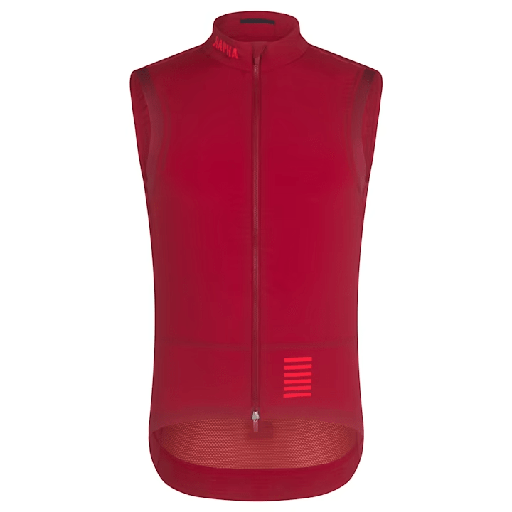 Rapha Men's Pro Team Lightweight Gilet Dark Red/Red / XS Apparel - Clothing - Men's Vests