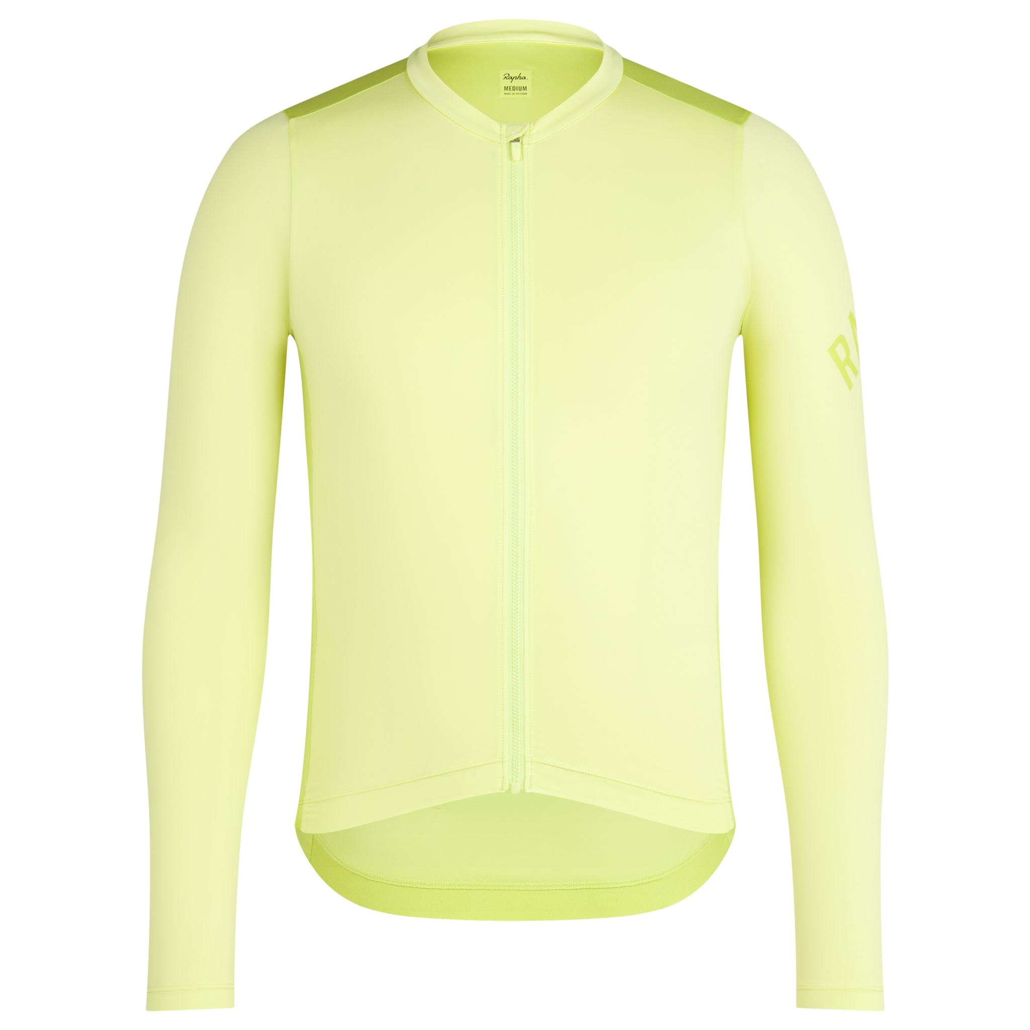 Rapha Men's Pro Team Long Sleeve Lightweight Jersey Lime Green/Bright Lime / M Apparel - Clothing - Men's Jerseys - Road