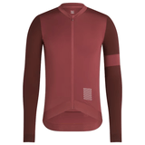 Rapha Men's Pro Team Long Sleeve Training Jersey Terracotta/Rusty Red / XS Apparel - Clothing - Men's Jerseys - Road