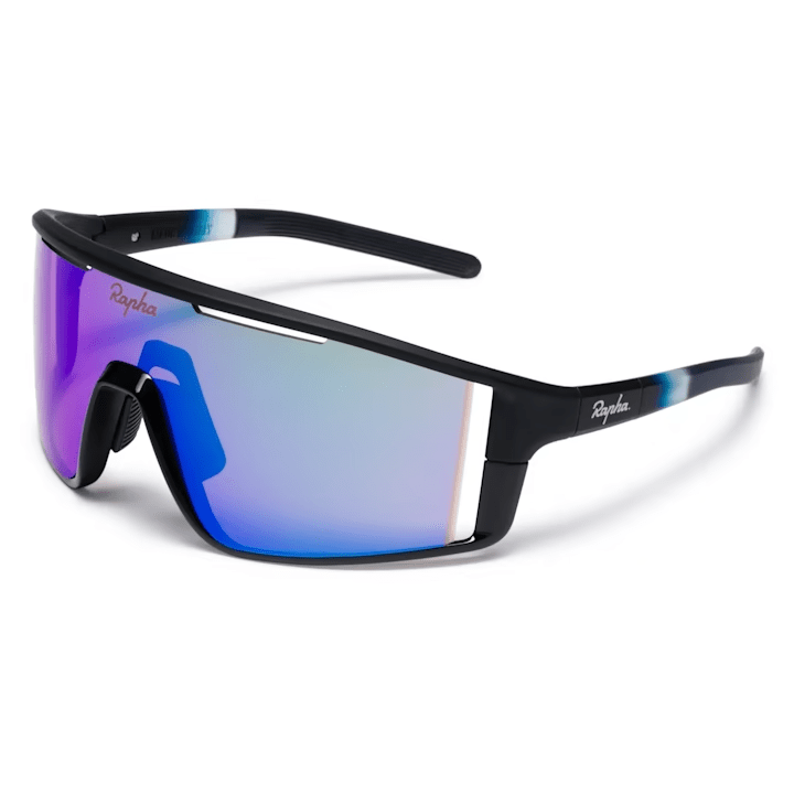 Rapha Pro Team Full Frame Glasses Dark Navy/Purple Green Lens Apparel - Apparel Accessories - Sunglasses