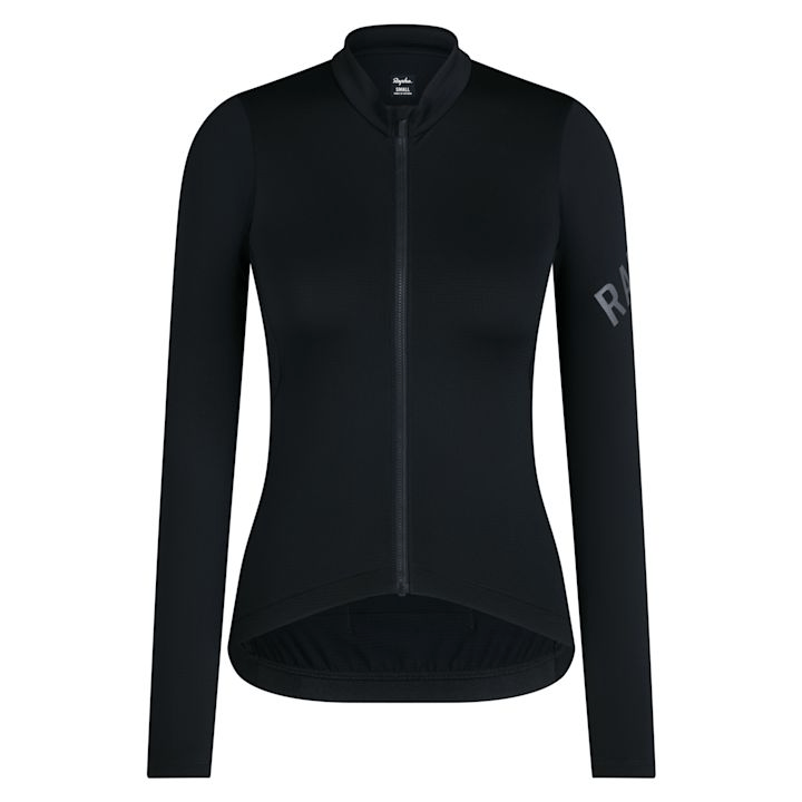 Rapha Women's Pro Team Long Sleeve Midweight Jersey Black/Grey / XX-Small Apparel - Clothing - Women's Jerseys - Road