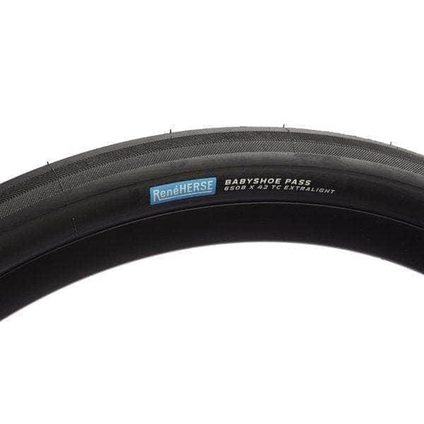 Rene Herse Babyshoe Pass TC Tire 650b x 42mm / Black / Extralight Parts - Tires - Gravel