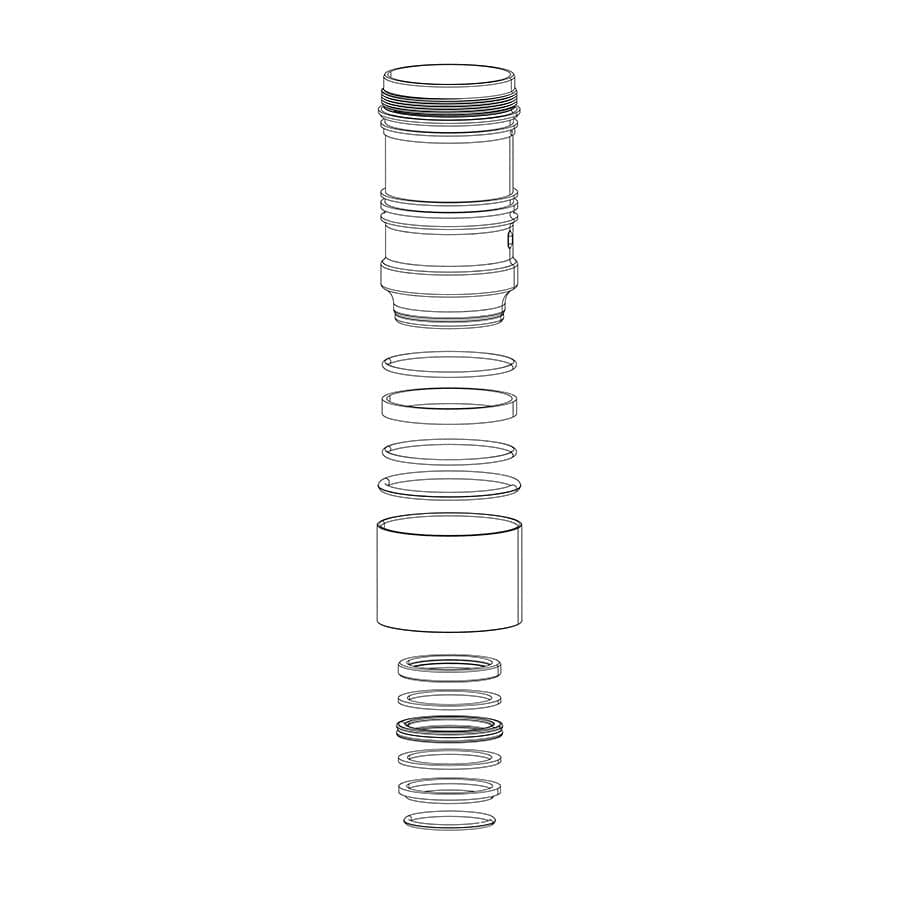 RockShox Monarch B1, C1, D1 Air Can Assembly Monarch B1, C1, D1 Air Can Assembly, 216x63 HV - Monarch B1 (Plus, RL, XX), C1 (R, RT, RT3), D1 (RT3) Shock Repair Parts