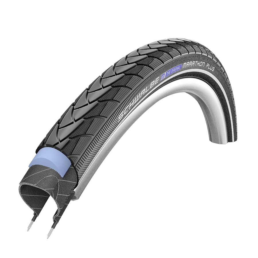 Schwalbe Marathon Plus Tire 700x25C, Wire, Clincher, Endurance, SmartGuard, Reflex, 67TPI, Black Parts - Tires - Road