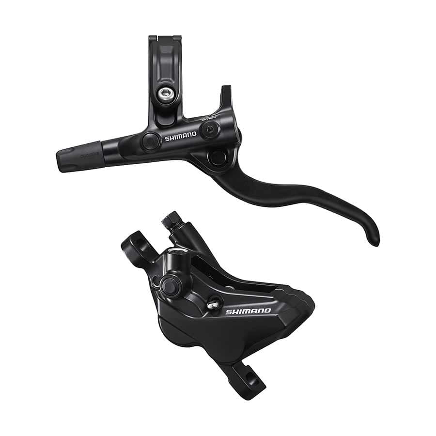 Shimano Deore BL-M4100 / BR-MT420 Front, Post mount, Disc: Not included, Black MTB Hydraulic Disc Brakes