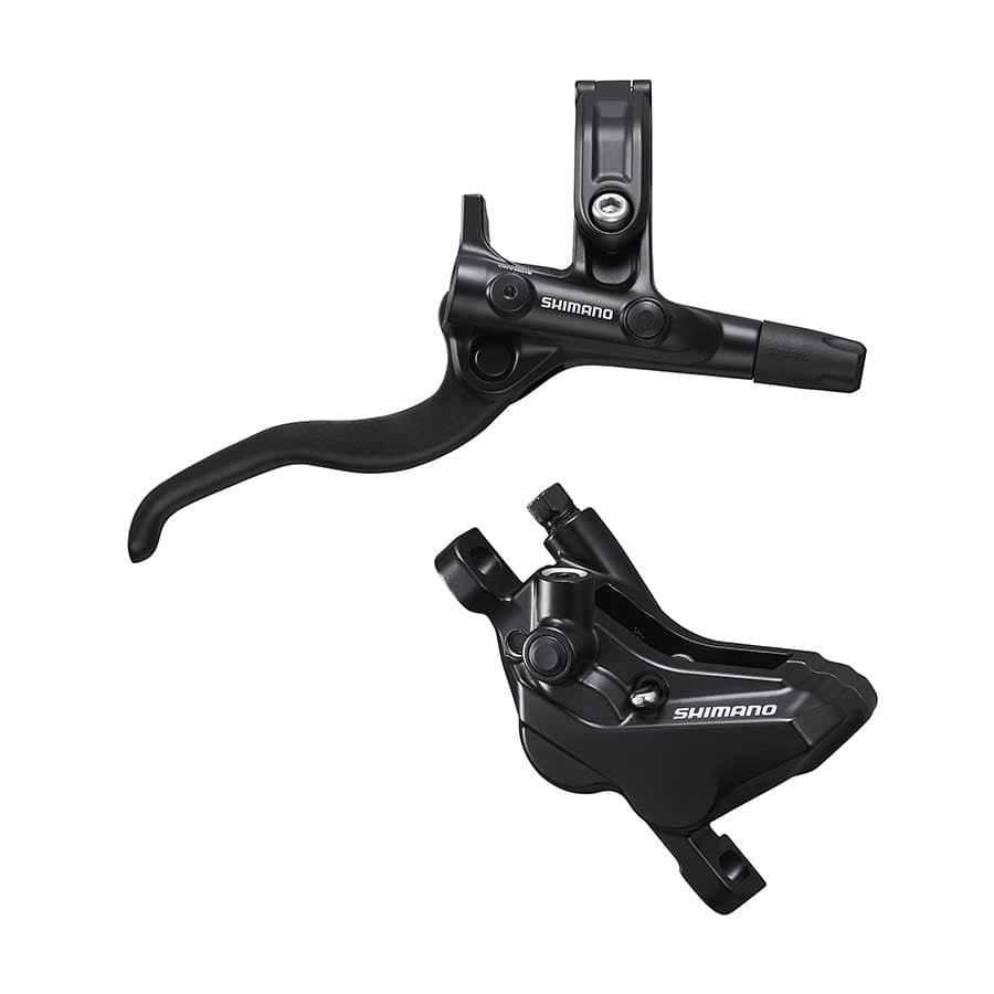 Shimano Deore BL-M4100 / BR-MT420 Rear, Post mount, Disc: Not included, Black MTB Hydraulic Disc Brakes